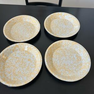 At Home America set of 4 splatterware pie plates